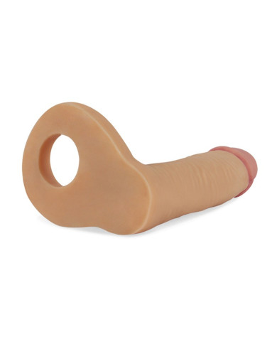 LoveToy - The Ultra Soft Double 5.8    15 cm - Dubbele Penetratie Dildo - Nude LoveToy - The Ultra Soft Double 5.8    15 cm - Dubbele Penetratie Dildo - Nude