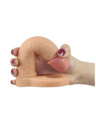 LoveToy - The Ultra Soft Double 5.8    15 cm - Dubbele Penetratie Dildo - Nude