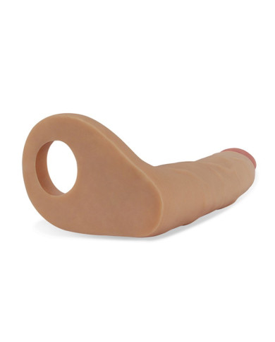 LoveToy - The Ultra Soft Double 7    18 cm - Dubbele Penetratie Dildo - Nude LoveToy - The Ultra Soft Double 7    18 cm - Dubbele Penetratie Dildo - Nude