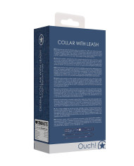 Denim Collar with Leash