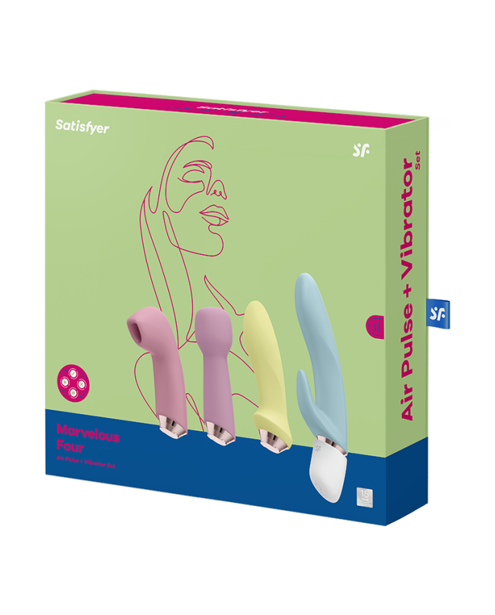 Satisfyer - Marvelous Four - Air Pulse   Vibrator Set - Multicolor