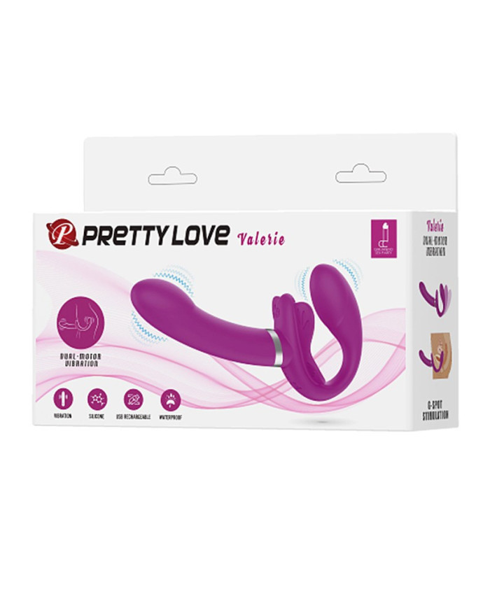 Pretty Love - Valerie - Strap-on Vibrator - Pink Pretty Love - Valerie - Strap-on Vibrator - Pink