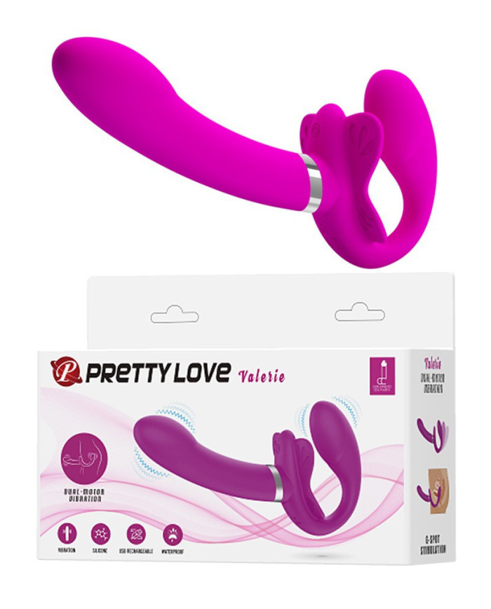 Pretty Love - Valerie - Strap-on Vibrator - Pink Pretty Love - Valerie - Strap-on Vibrator - Pink