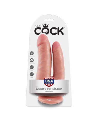King Cock Double Penetrator Flesh 8 75in King Cock Double Penetrator Flesh 8 75in