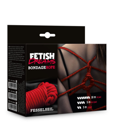 Fetish Dreams Bondage Rope 10m Red Fetish Dreams Bondage Rope 10m Red
