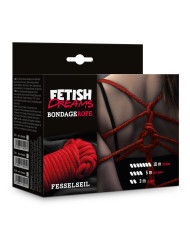 Fetish Dreams Bondage Rope 10m Red