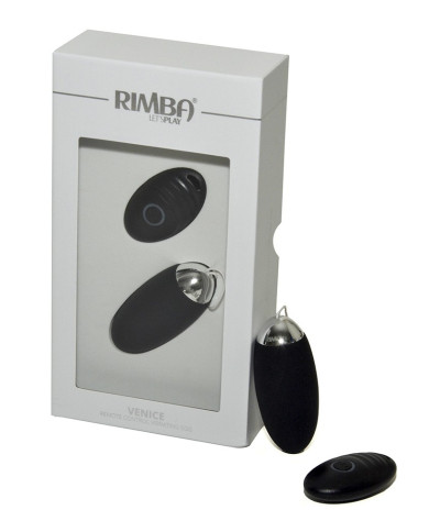 Rimba Toys - Venice - Egg Vibrator with Remote Control - Black Rimba Toys - Venice - Egg Vibrator with Remote Control - Black
