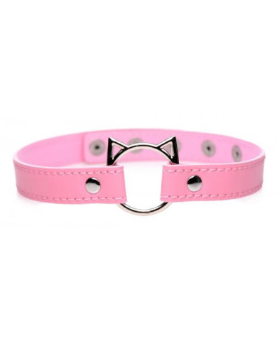 Cocker Sottile con Anello Gattino Kinky Kitty - Rosa Cocker Sottile con Anello Gattino Kinky Kitty - Rosa