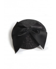 Burlesque Pasties - Glitter and Satin Bow Nipple Stickers Burlesque Pasties - Glitter and Satin Bow Nipple Stickers