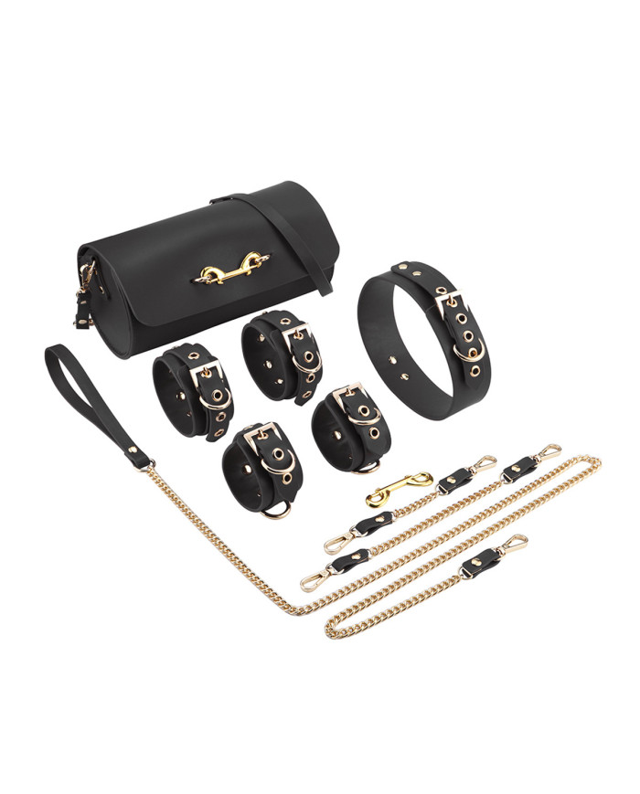 BDSM Deluxe 5 Item Kit - Black