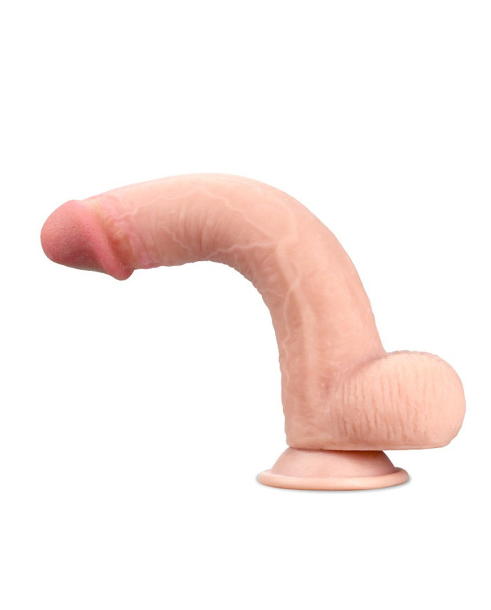 LoveToy - Sliding Skin Dildo 9    23 cm (  3.5 CM) - Nude