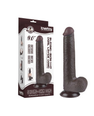 LoveToy - Sliding Skin Dildo 22 cm (  3.7 cm) - Black LoveToy - Sliding Skin Dildo 22 cm (  3.7 cm) - Black