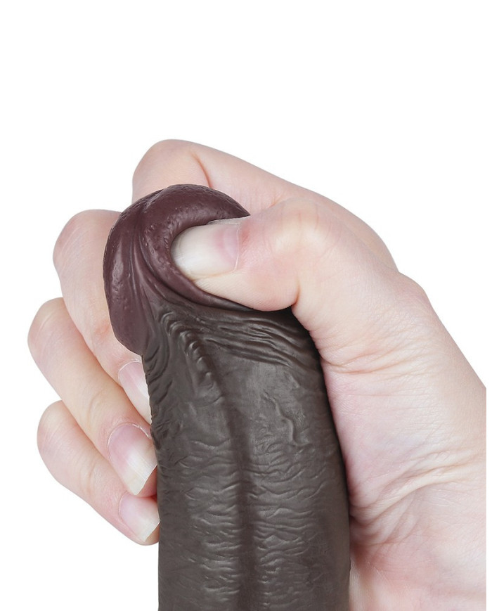 LoveToy - Sliding Skin Dildo 22 cm (  3.7 cm) - Black LoveToy - Sliding Skin Dildo 22 cm (  3.7 cm) - Black