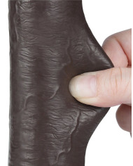 LoveToy - Sliding Skin Dildo 22 cm (  3.7 cm) - Black LoveToy - Sliding Skin Dildo 22 cm (  3.7 cm) - Black