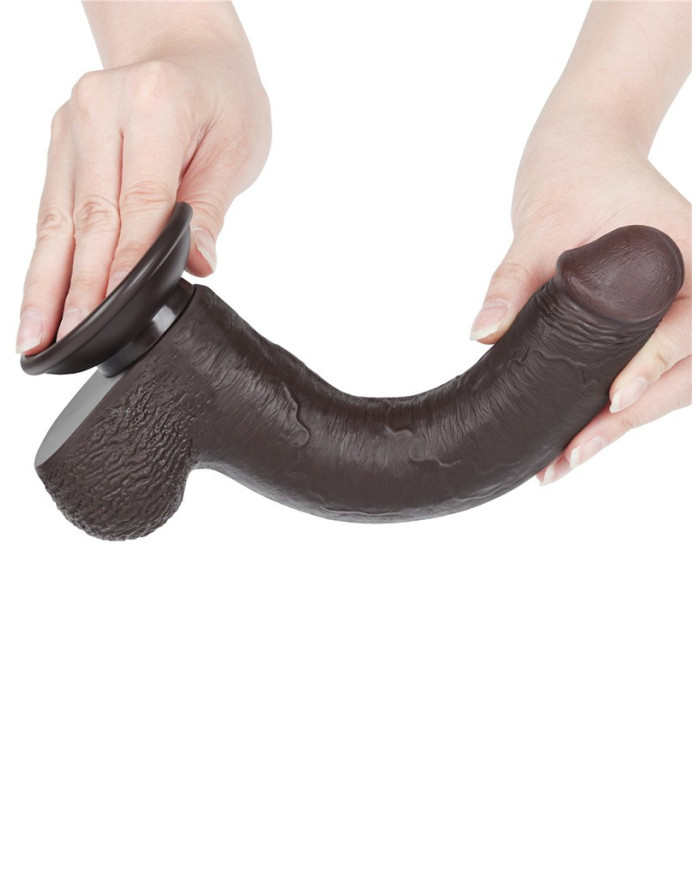 LoveToy - Sliding Skin Dildo 22 cm (  3.7 cm) - Black LoveToy - Sliding Skin Dildo 22 cm (  3.7 cm) - Black