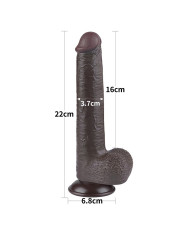 LoveToy - Sliding Skin Dildo 22 cm (  3.7 cm) - Black LoveToy - Sliding Skin Dildo 22 cm (  3.7 cm) - Black