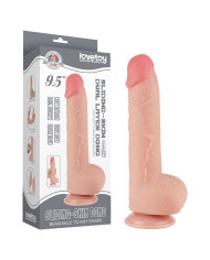 LoveToy - Sliding Skin Dildo 24 cm (  4.3 cm) - Nude
