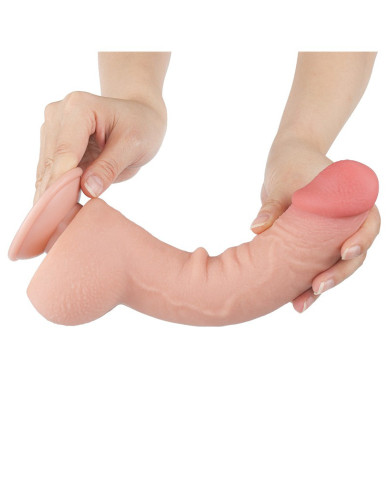 LoveToy - Sliding Skin Dildo 24 cm (  4.3 cm) - Nude LoveToy - Sliding Skin Dildo 24 cm (  4.3 cm) - Nude