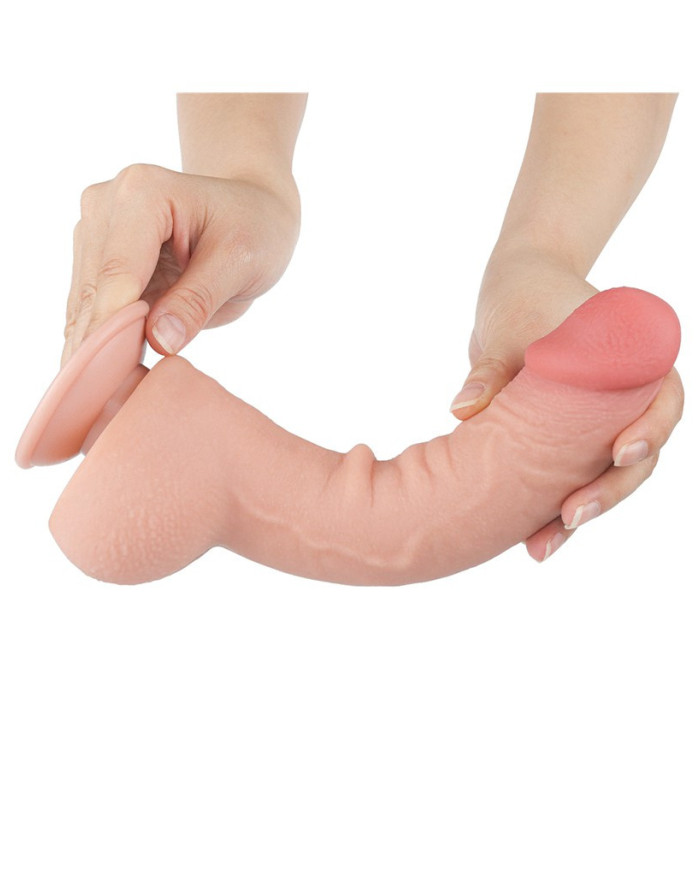 LoveToy - Sliding Skin Dildo 24 cm (  4.3 cm) - Nude
