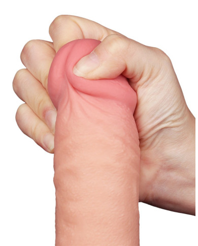 LoveToy - Sliding Skin Dildo 24 cm (  4.3 cm) - Nude LoveToy - Sliding Skin Dildo 24 cm (  4.3 cm) - Nude