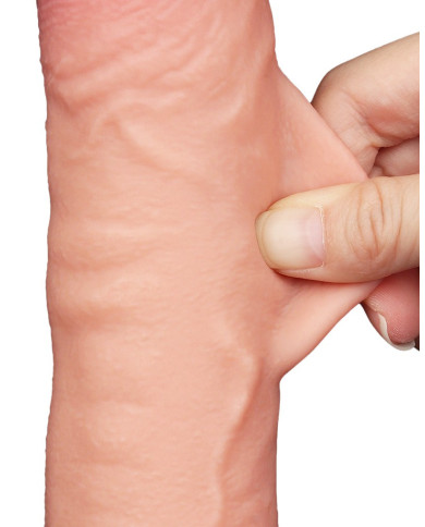 LoveToy - Sliding Skin Dildo 24 cm (  4.3 cm) - Nude LoveToy - Sliding Skin Dildo 24 cm (  4.3 cm) - Nude