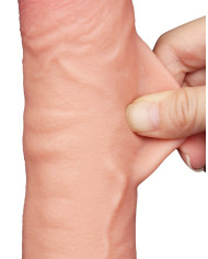LoveToy - Sliding Skin Dildo 24 cm (  4.3 cm) - Nude