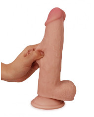 LoveToy - Sliding Skin Dildo 8    20 cm - Nude
