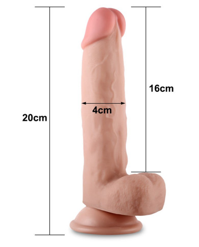 LoveToy - Sliding Skin Dildo 8    20 cm - Nude LoveToy - Sliding Skin Dildo 8    20 cm - Nude