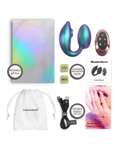 Love to Love - Wonderlover - Clitoral Vibrator - Turquoise Love to Love - Wonderlover - Clitoral Vibrator - Turquoise