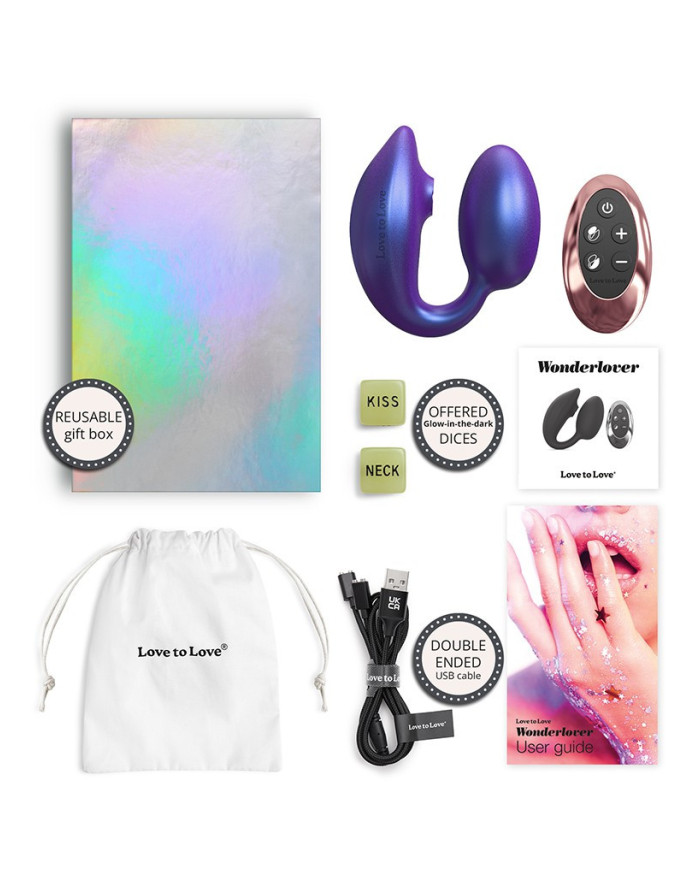 Love to Love - Wonderlover - Clitoral Vibrator - Purple