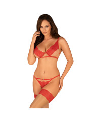 Obsessive - Giftella Two-Piece Set Red S M