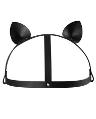 Black Mouse Leather Mask