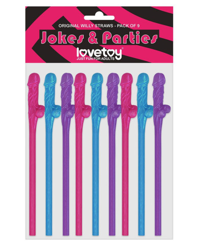 LoveToy - Penis Rietjes - Set van 9 LoveToy - Penis Rietjes - Set van 9