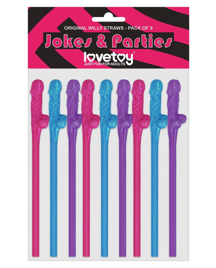 LoveToy - Penis Rietjes - Set van 9 LoveToy - Penis Rietjes - Set van 9
