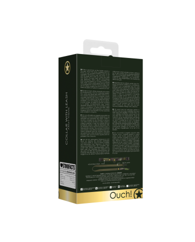 Collar with Leash - Army Theme