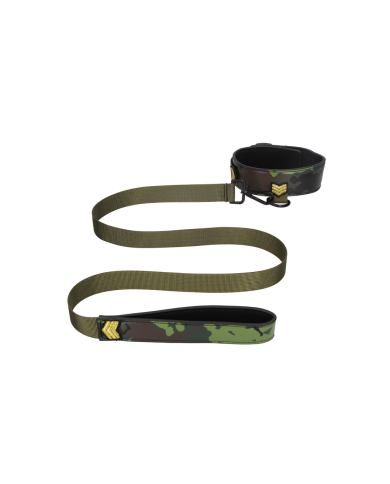 Collar with Leash - Army Theme