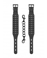 Ouch  Skulls and Bones - Ankle Cuffs with Skulls - Black