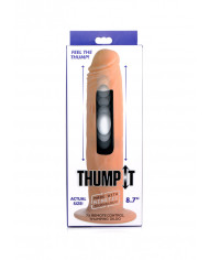 7X Remote Control Thumping Dildo 8 7  - Flesh