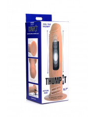 7X Remote Control Thumping Dildo 8 7  - Flesh