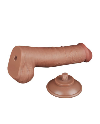 LoveToy - Sliding Skin Dildo 20.8 cm (  4 cm) - Brown LoveToy - Sliding Skin Dildo 20.8 cm (  4 cm) - Brown