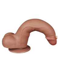 LoveToy - Sliding Skin Dildo 20 cm (  4 cm) - Brown
