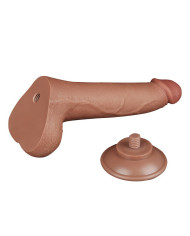 LoveToy - Sliding Skin Dildo 20 cm (  4 cm) - Brown