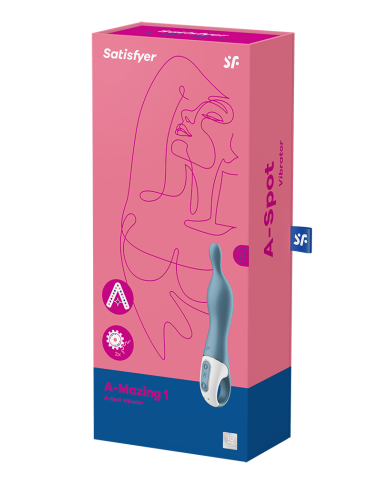 Satisfyer - A-Mazing 1 - A-Spot Vibrator - Blue Satisfyer - A-Mazing 1 - A-Spot Vibrator - Blue