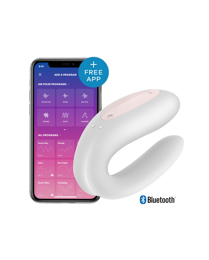 Satisfyer - Double Joy Couples Vibrator White