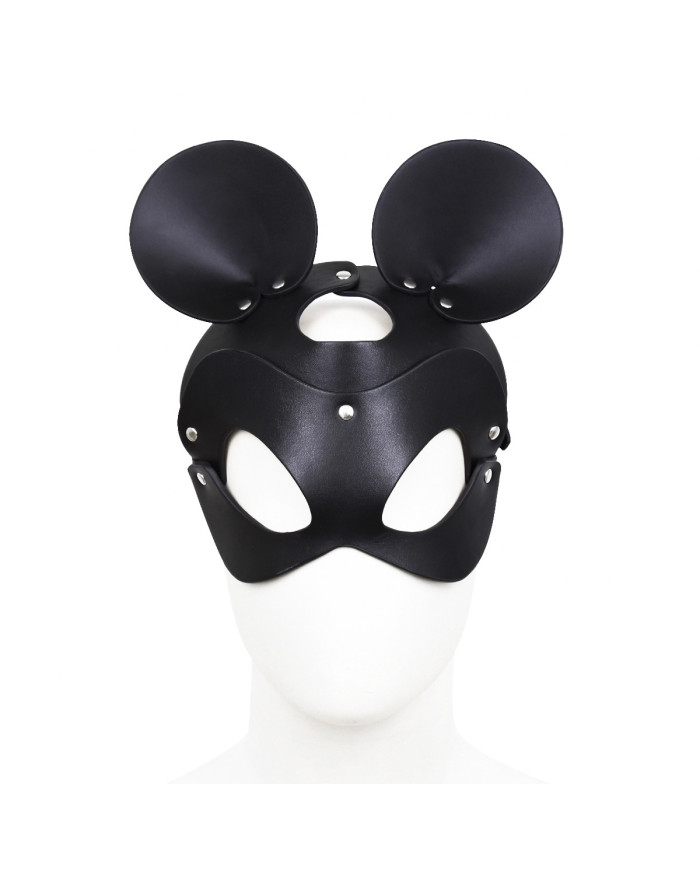 Black Mouse Leather Mask