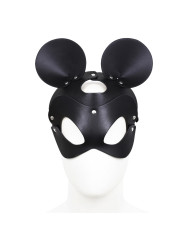 Black Mouse Leather Mask
