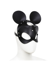 Black Mouse Leather Mask