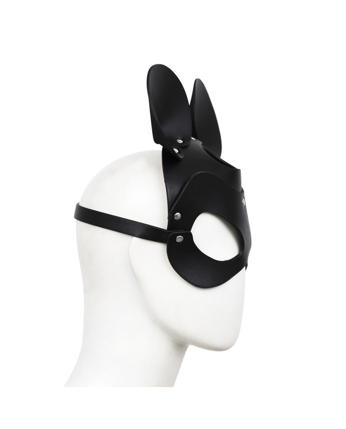 Black Mouse Leather Mask