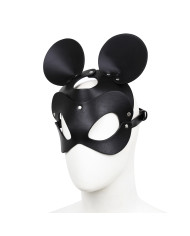 Black Mouse Leather Mask