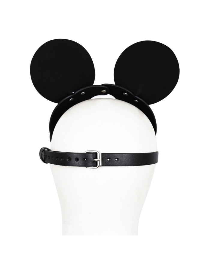 Black Mouse Leather Mask